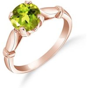 Peridot Anoushka Solitaire Ring in 18ct Rose Gold
