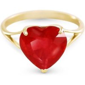 Ruby Eloise Bold Heart Engagement Ring in 18ct Gold