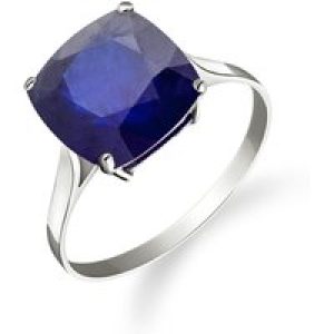 Sapphire Riley Rococo Minimalist Ring in 18ct White Gold