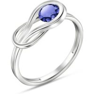 Tanzanite Angelina Ring in 18ct White Gold