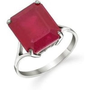 Ruby Ebony Auroral Signature Ring in 18ct White Gold