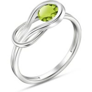 Peridot Angelina Ring in 18ct White Gold
