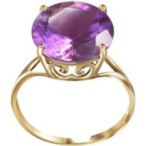Amethyst Brianna Rope Ring in 18ct Gold