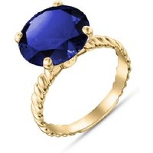 Sapphire Brianna Rope Ring in 18ct Gold