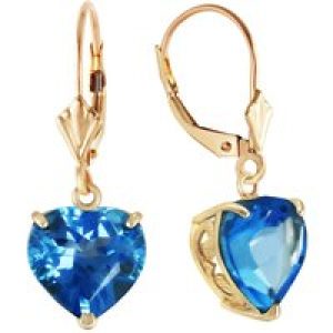 Blue Topaz Eloise Classic Drop Earrings in 9ct Gold