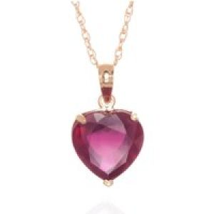 Ruby Eloise Understated Heart Pendant Necklace in 9ct Rose Gold