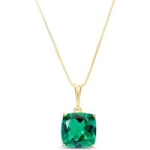 Emerald Riley Rococo Minimalist Pendant Necklace in 9ct Gold