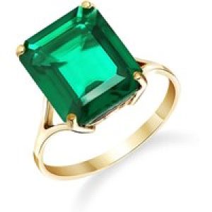 Emerald Ebony Auroral Signature Engagement Ring in 18ct Gold