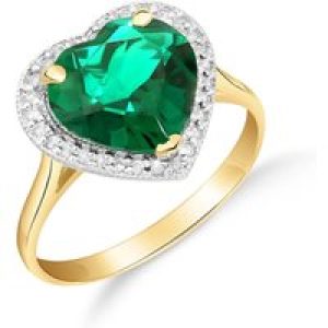 Emerald & Diamond Melody Signature Halo Ring in 18ct Gold