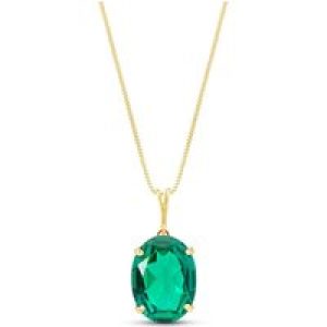 Emerald Elina Classic Pendant Necklace in 9ct Gold