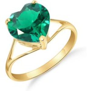 Emerald Eloise Bold Heart Ring in 18ct Gold