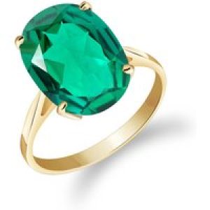 Emerald Lucia Signature Ring in 18ct Gold