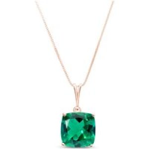 Emerald Riley Rococo Minimalist Pendant Necklace in 9ct Rose Gold