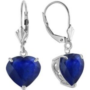 Sapphire Eloise Classic Drop Earrings in 9ct White Gold