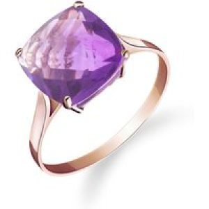 Amethyst Riley Rococo Minimalist Ring in 18ct Rose Gold