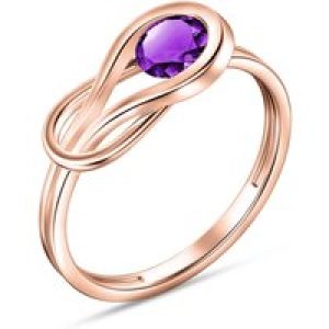 Amethyst Angelina Ring in 18ct Rose Gold