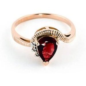 Garnet & Diamond Katrina Belle Abstract Ring in 18ct Rose Gold