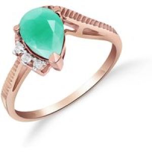 Emerald & Diamond Katrina Belle Abstract Ring in 18ct Rose Gold