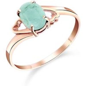 Emerald Ariel Desire Ring in 18ct Rose Gold
