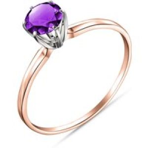 Amethyst Raya Crown Ring in 18ct Rose Gold