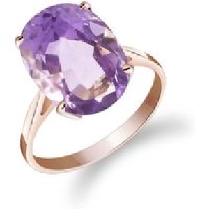 Amethyst Lucia Signature Ring in 18ct Rose Gold