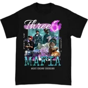 Three 6 Mafia Band Cotton T Shirt For Fan S to 5XL GC2021