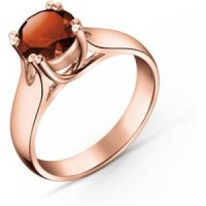 Garnet Annika Solitaire Ring in 18ct Rose Gold