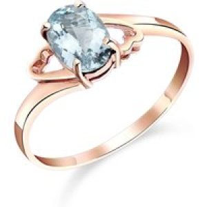 Aquamarine Ariel Desire Ring in 18ct Rose Gold
