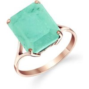 Emerald Ebony Auroral Signature Ring in 18ct Rose Gold