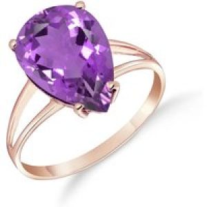 Amethyst Audrey Classic Signature Ring in 18ct Rose Gold
