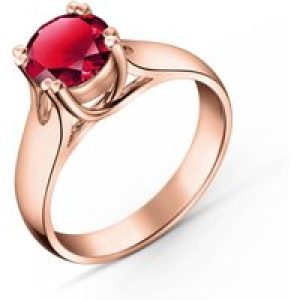 Ruby Annika Solitaire Ring in 18ct Rose Gold