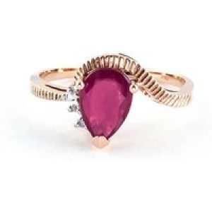 Ruby & Diamond Katrina Belle Abstract Ring in 18ct Rose Gold