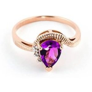 Pink Topaz & Diamond Katrina Belle Abstract Ring in 18ct Rose Gold