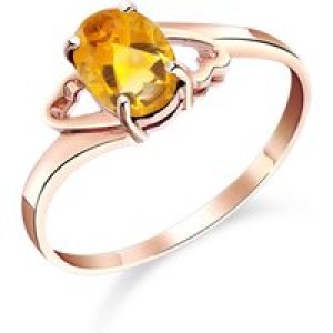 Citrine Ariel Desire Ring in 18ct Rose Gold