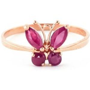 Ruby Mariah Butterfly Ring in 18ct Rose Gold