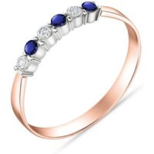 Sapphire & Diamond Hallie Embellished Ring in 18ct Rose Gold