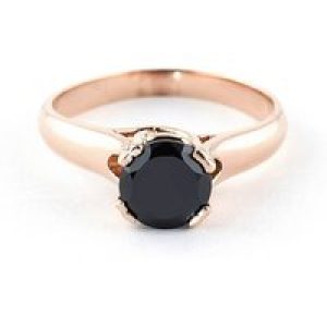 Black Diamond Annika Solitaire Ring, 1.0 ct in 18ct Rose Gold