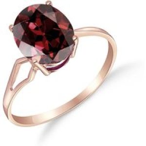 Garnet Madeleine Classic Signature Ring in 18ct Rose Gold