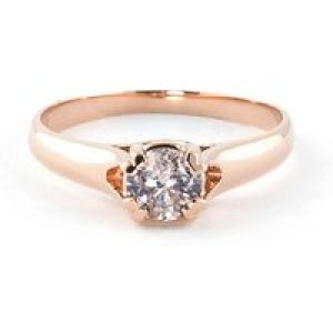 Diamond Annika Solitaire Engagement Ring, 0.75 ct in 18ct Rose Gold