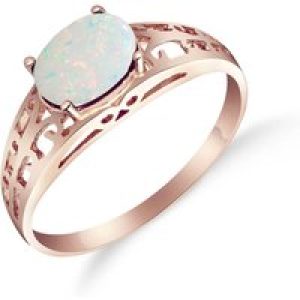 Opal Demetria Filigree Ring in 18ct Rose Gold