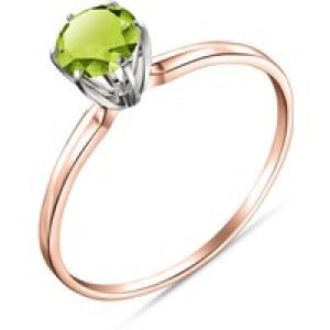 Peridot Raya Crown Ring in 18ct Rose Gold