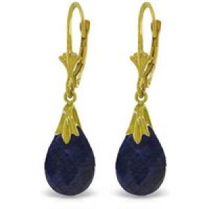 Sapphire Vienna Vintage Drop Earrings in 9ct Gold
