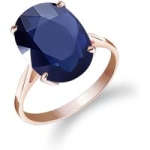 Sapphire Lucia Signature Ring in 18ct Rose Gold