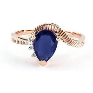 Sapphire & Diamond Katrina Belle Abstract Ring in 18ct Rose Gold