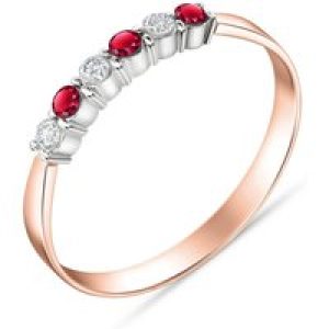 Ruby & Diamond Hallie Embellished Ring in 18ct Rose Gold