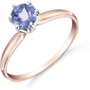 Tanzanite Raya Crown Engagement Ring in 18ct Rose Gold