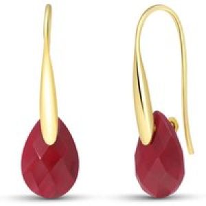 Ruby Lilian Drop Earrings in 9ct Gold
