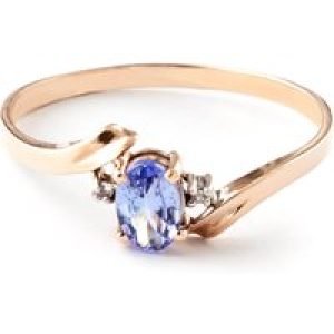 Tanzanite & Diamond Rhea Embrace Ring in 18ct Rose Gold