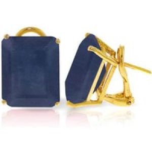 Sapphire Ebony Classic Stud Earrings in 9ct Gold