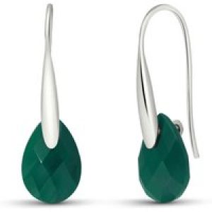 Corundum Lilian Drop Earrings in 9ct White Gold